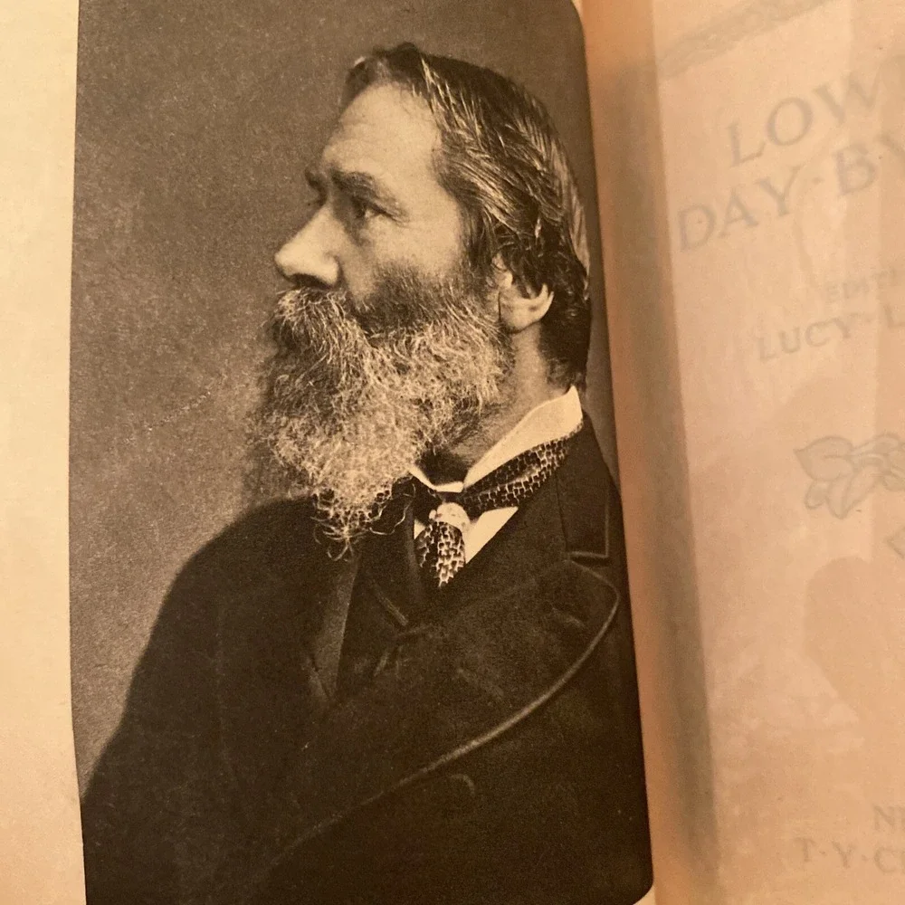 Antique Lowell Day by Day 1910 Suede Bound University‎ Press Daily Poems